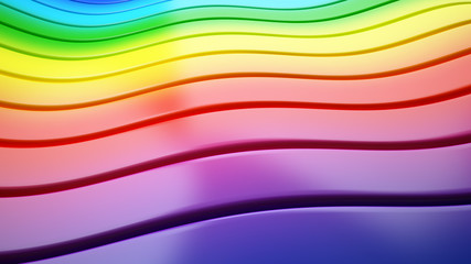 Rainbow background. 3d rendering, 3d illustration.