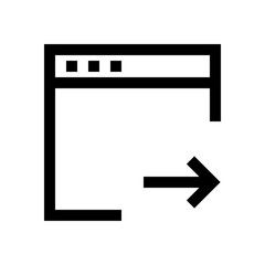 Browser mini line, icon