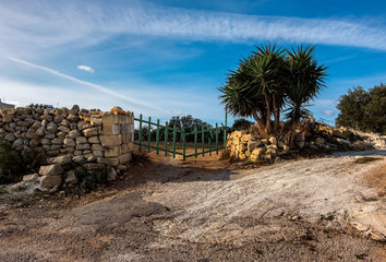 Gate to summer. Sun. Palma. Malta