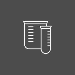 laboratory flask vector icon