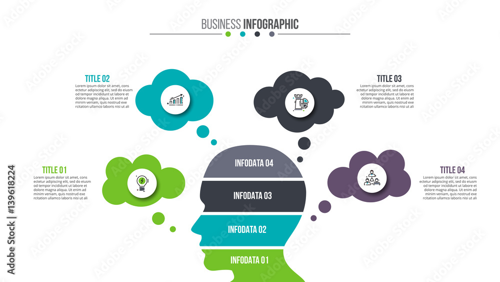 Poster business data visualization.