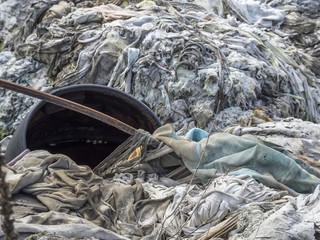 Environmental problem. Wastes which contaminate soils