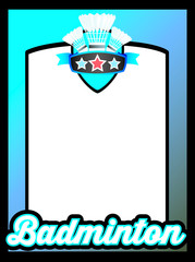poster template for badminton club