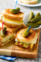 dill pickle bacon grilled cheese