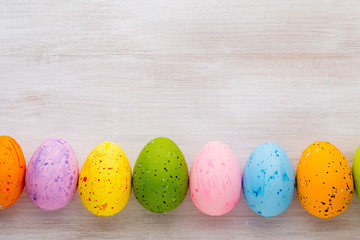 Easter and spring decoration, catkins and eggs.