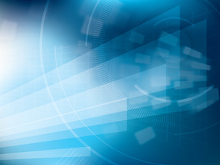 Abstract vector background with technology shapes