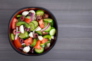 healthy cucumber greek salad