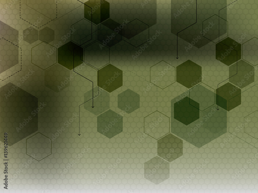 Poster abstract vector background with technology shapes