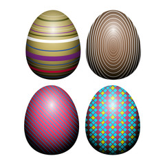 Set of easter eggs