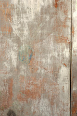 Small  part of grungy old fence