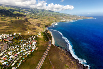 Saint-Leu, La Réunion vu du ciel