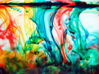 abstract colors in water