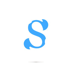 Obraz premium Letter S logo icon design template elements