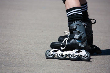 Patinando en el parque