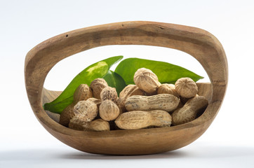 Close up on peanuts