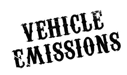 Vehicle Emissions rubber stamp. Grunge design with dust scratches. Effects can be easily removed for a clean, crisp look. Color is easily changed.