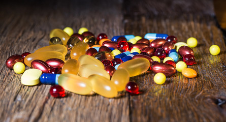 Fototapeta na wymiar Variety of medicines and drugs