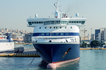 cruise in the sea view closeup