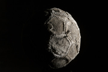 Old and vintage soccer ballon