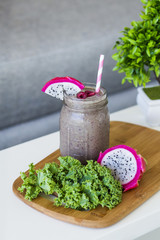 Healthy smoothie with kale