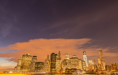 View of lower Manhattan from Brooklyn