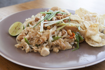Fototapeta na wymiar Pad Thai Noodles