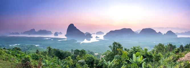 Fotobehang Blauwe hemel Eiland Thailand  © chirawan_nt