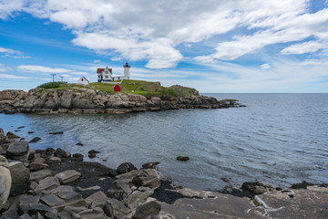 Fototapeta na wymiar Nubble Lighthouse, York, Maine