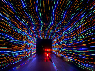 Christmas Light Tunnel