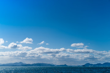 関門海峡 青空
