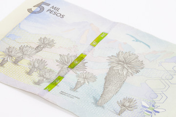 Five Thousand Colombian Pesos Bill Issued on 2016