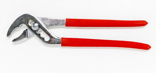 Water pump pliers  on white background
