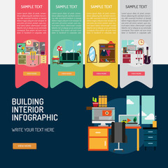 Infographic Building Interior