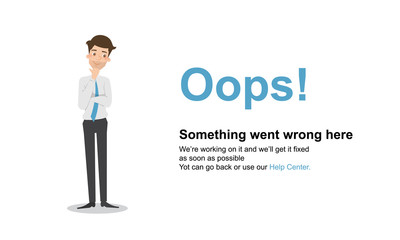 Page Not Found Error 404.Vector template