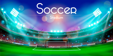 Soccer stadium vector design © Safevector