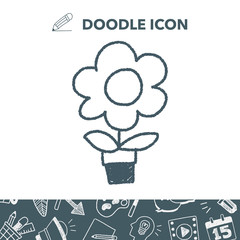 flower doodle drawing