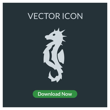 Seahorse vector icon