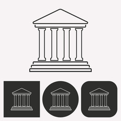 Naklejka premium Court - vector icon.