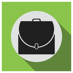 Bussiness suitcase vector icon