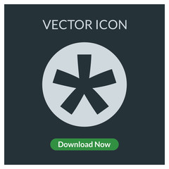 Fototapeta na wymiar Asterisk vector icon