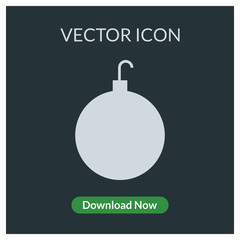Bomb vector icon