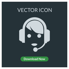 Call center vector icon