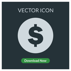 Dollar vector icon
