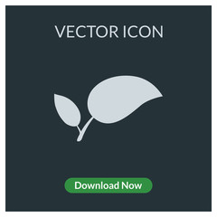 Leaf vector icon