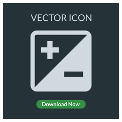 Plus minus vector icon