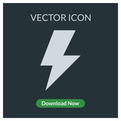 Lightning vector icon
