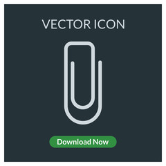 Paperclip vector icon