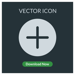 Plus vector icon