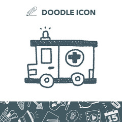 ambulance doodle drawing