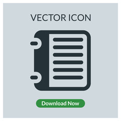 Notebook vector icon